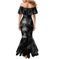 Hawaiian Honu And Surfboards Family Matching Mermaid Dress and Hawaiian Shirt Silver Style LT05 - Polynesian Pride