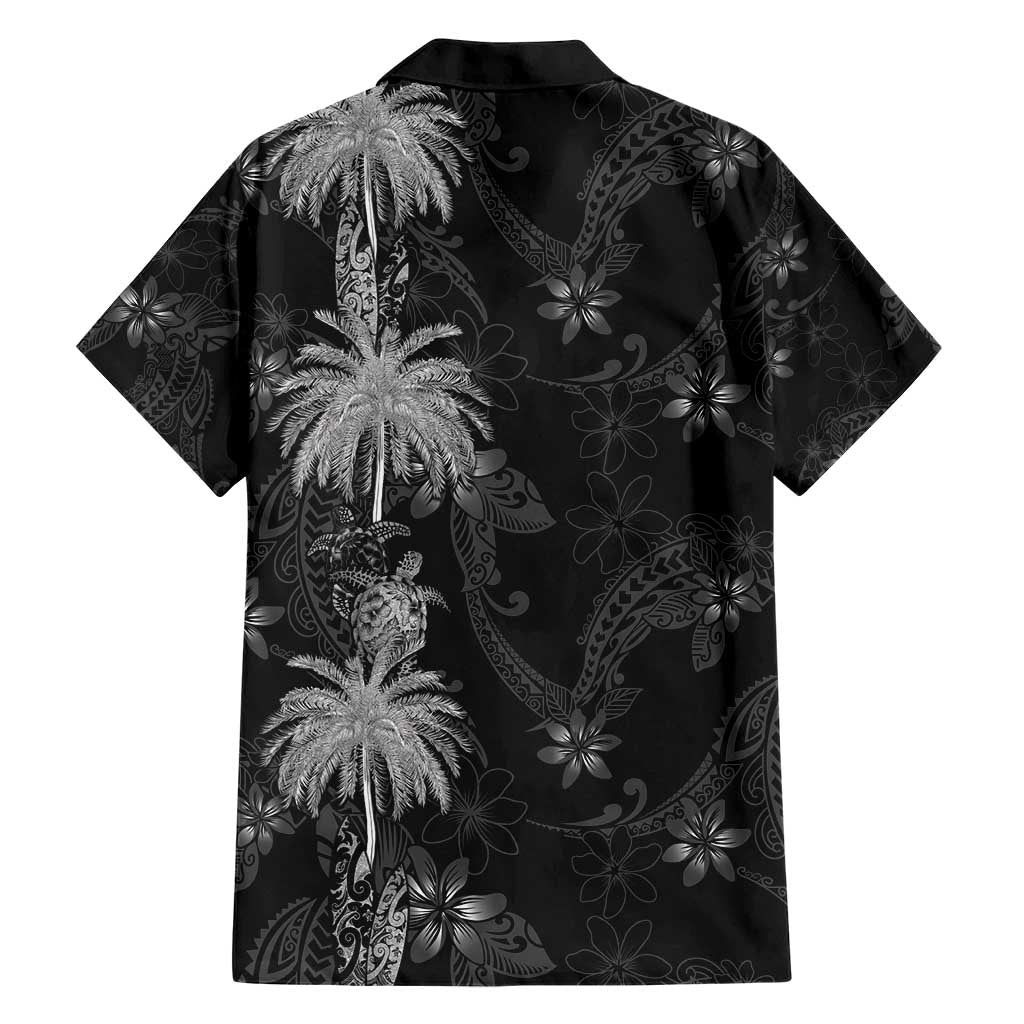 Hawaiian Honu And Surfboards Family Matching Short Sleeve Bodycon Dress and Hawaiian Shirt Silver Style LT05 - Polynesian Pride