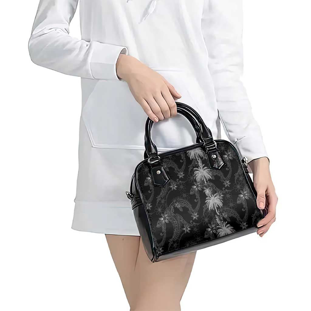 Hawaiian Honu And Surfboards Shoulder Handbag Silver Style - Polynesian Pride