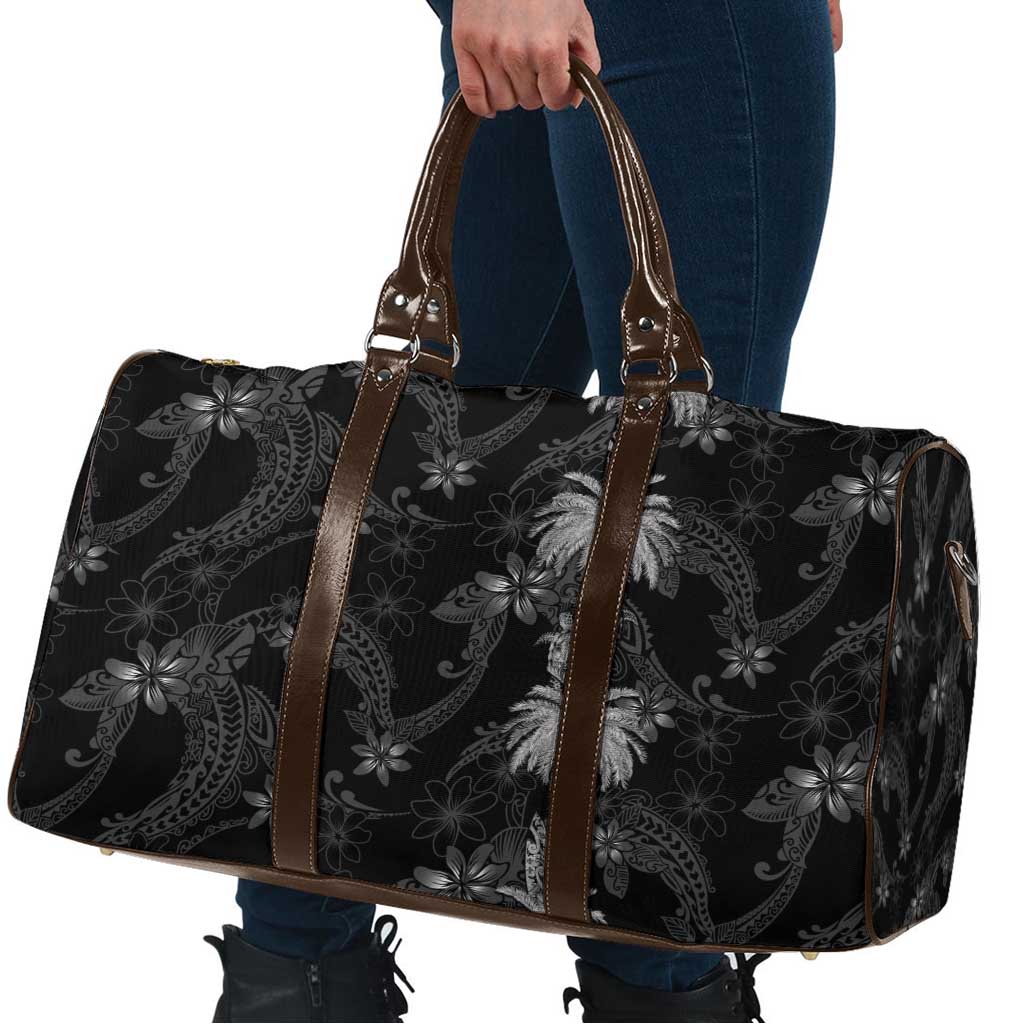 Hawaiian Honu And Surfboards Travel Bag Silver Style - Polynesian Pride