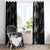 Hawaiian Honu And Surfboards Window Curtain Silver Style - Polynesian Pride