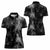 Hawaiian Honu And Surfboards Women Polo Shirt Silver Style - Polynesian Pride