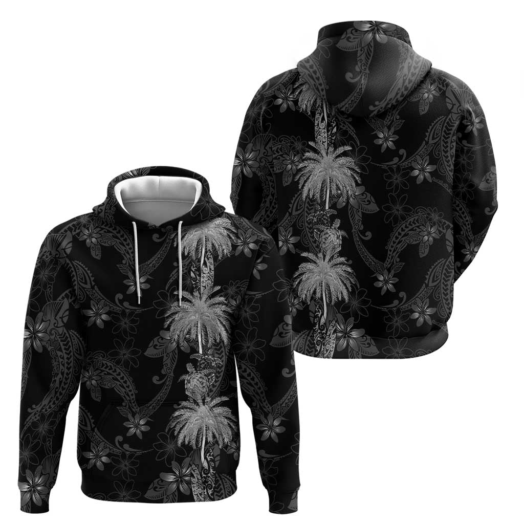 Hawaiian Honu And Surfboards Zip Hoodie Silver Style LT05 - Polynesian Pride