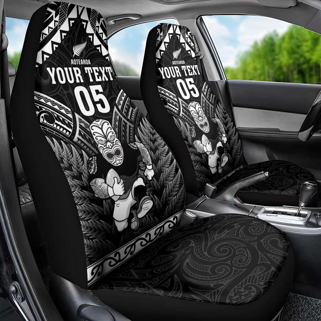 Custom New Zealand Maori Tiki Rugby Car Seat Cover Go Aotearoa Maori Pattern
