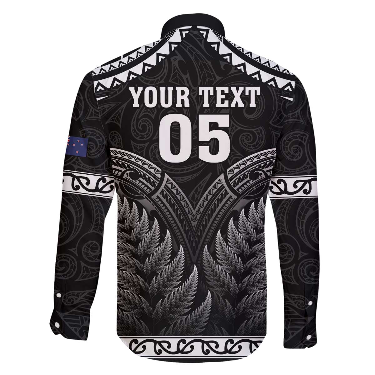 Custom New Zealand Maori Tiki Rugby Family Matching Off The Shoulder Long Sleeve Dress and Hawaiian Shirt Go Aotearoa Maori Pattern LT05 - Polynesian Pride