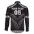 Custom New Zealand Maori Tiki Rugby Family Matching Off The Shoulder Long Sleeve Dress and Hawaiian Shirt Go Aotearoa Maori Pattern