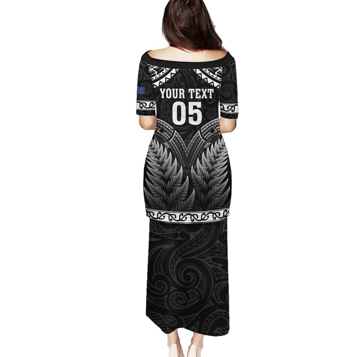 Custom New Zealand Maori Tiki Rugby Family Matching Puletasi and Hawaiian Shirt Go Aotearoa Maori Pattern LT05 - Polynesian Pride