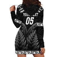Custom New Zealand Maori Tiki Rugby Hoodie Dress Go Aotearoa Maori Pattern LT05 - Polynesian Pride