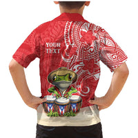 Personalized Puerto Rico Family Matching Mermaid Dress and Hawaiian Shirt Coqui Frog With Polynesian Pattern LT05 - Polynesian Pride