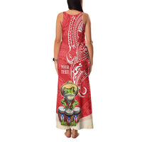 Personalized Puerto Rico Family Matching Tank Maxi Dress and Hawaiian Shirt Coqui Frog With Polynesian Pattern LT05 - Polynesian Pride