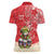 Personalized Puerto Rico Women Polo Shirt Coqui Frog With Polynesian Pattern - Polynesian Pride