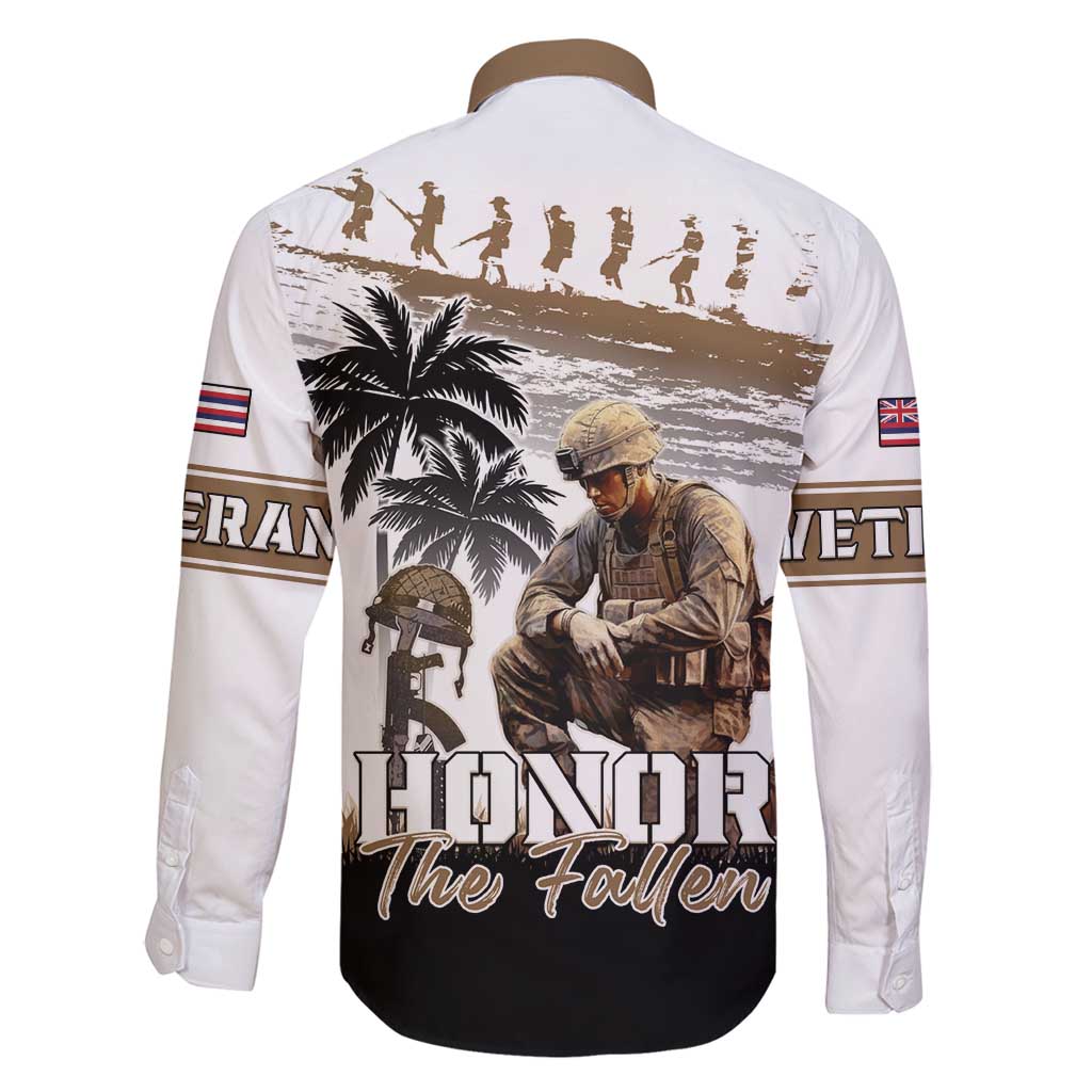 Hawaii Veterans Day Family Matching Puletasi and Hawaiian Shirt Honor The Fallen Flag Grunge Style LT05 - Polynesian Pride