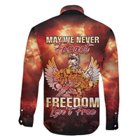 Hawaii Veterans Day Family Matching Off Shoulder Maxi Dress and Hawaiian Shirt May We Never Forget Freedom Isn't Free LT05 - Polynesian Pride