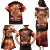 Hawaii Veterans Day Family Matching Puletasi and Hawaiian Shirt May We Never Forget Freedom Isn't Free LT05 - Polynesian Pride