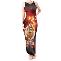 Hawaii Veterans Day Tank Maxi Dress May We Never Forget Freedom Isn't Free LT05 Women Red - Polynesian Pride
