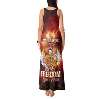 Hawaii Veterans Day Tank Maxi Dress May We Never Forget Freedom Isn't Free LT05 - Polynesian Pride