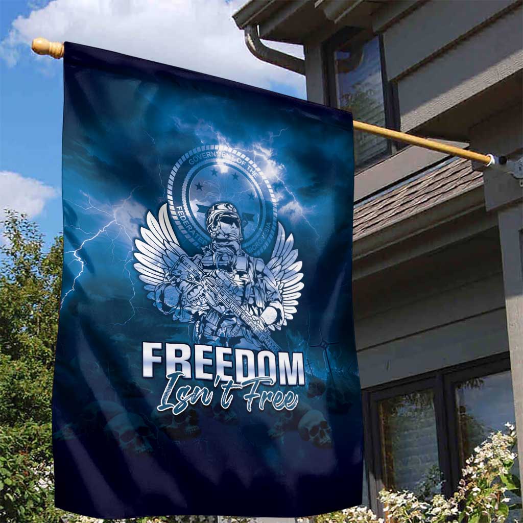 Federated States of Micronesia Veterans Day Garden Flag May We Never Forget Freedom Isn't Free