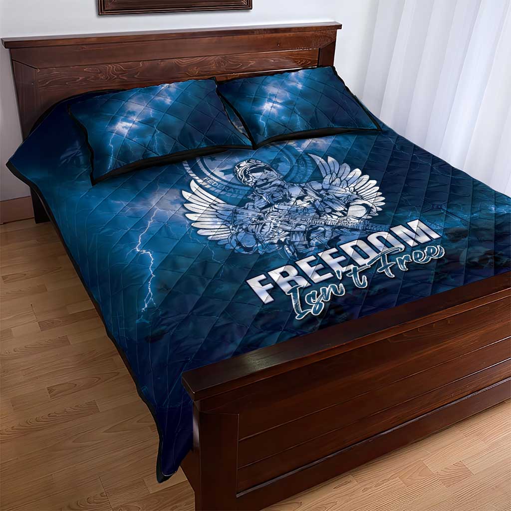 Federated States of Micronesia Veterans Day Quilt Bed Set May We Never Forget Freedom Isn't Free LT05 - Polynesian Pride