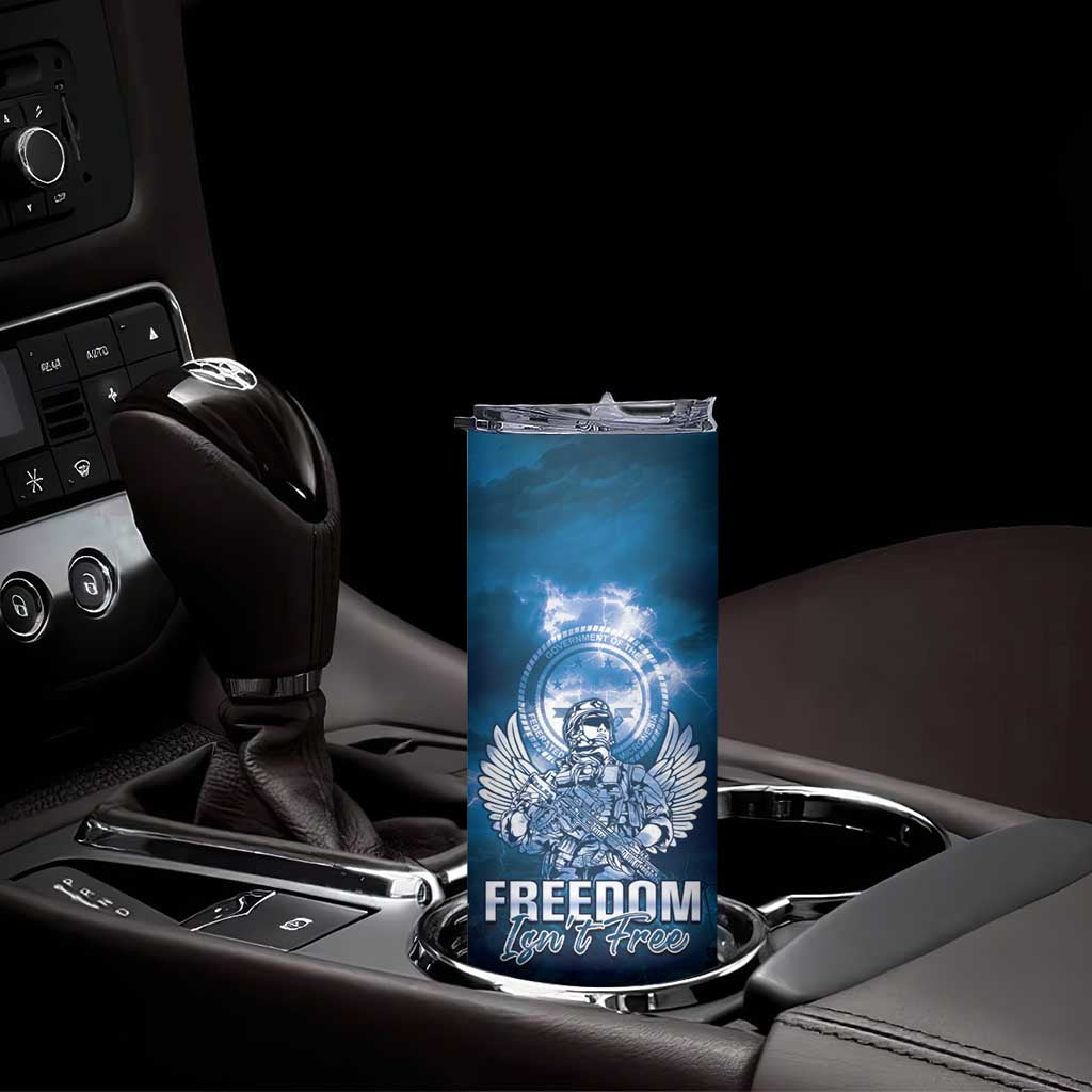 Federated States of Micronesia Veterans Day Skinny Tumbler May We Never Forget Freedom Isn't Free LT05 - Polynesian Pride
