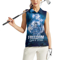 Federated States of Micronesia Veterans Day Women Sleeveless Polo Shirt May We Never Forget Freedom Isn't Free LT05 - Polynesian Pride