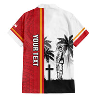 French Polynesia Armistice Day Family Matching Long Sleeve Bodycon Dress and Hawaiian Shirt Lest We Forget Flag Style LT05 - Polynesian Pride