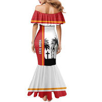 French Polynesia Armistice Day Mermaid Dress Lest We Forget Flag Style LT05 - Polynesian Pride