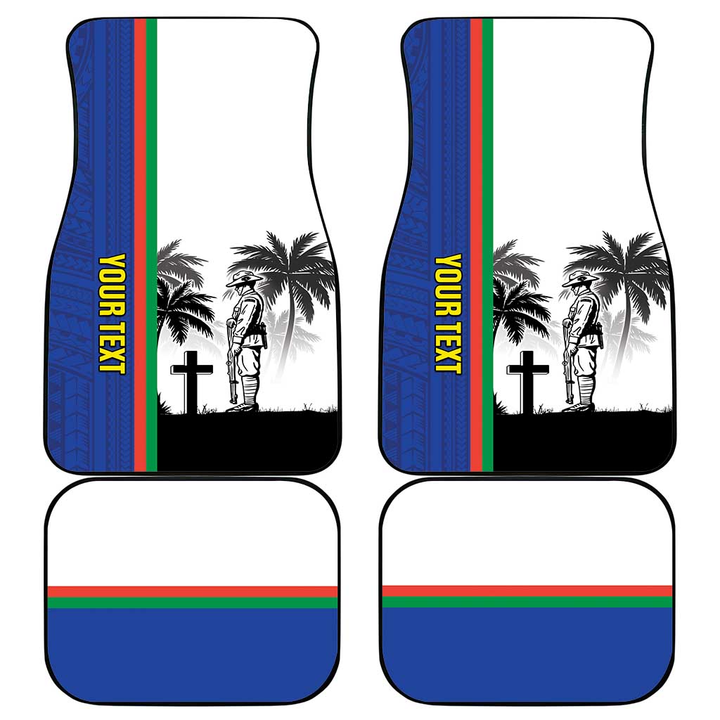 New Caledonia Armistice Day Car Mats Lest We Forget Flag Style LT05 - Polynesian Pride
