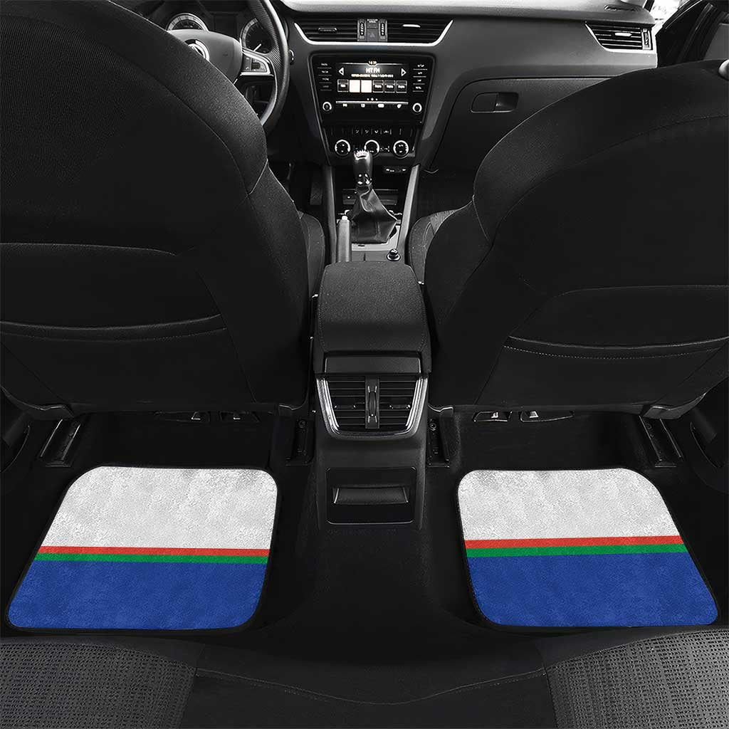 New Caledonia Armistice Day Car Mats Lest We Forget Flag Style LT05 Set 2pcs - Back Navy - Polynesian Pride