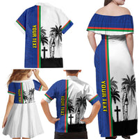 New Caledonia Armistice Day Family Matching Off Shoulder Maxi Dress and Hawaiian Shirt Lest We Forget Flag Style LT05 - Polynesian Pride
