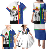New Caledonia Armistice Day Family Matching Puletasi and Hawaiian Shirt Lest We Forget Flag Style LT05 - Polynesian Pride