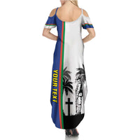 New Caledonia Armistice Day Family Matching Summer Maxi Dress and Hawaiian Shirt Lest We Forget Flag Style LT05 - Polynesian Pride