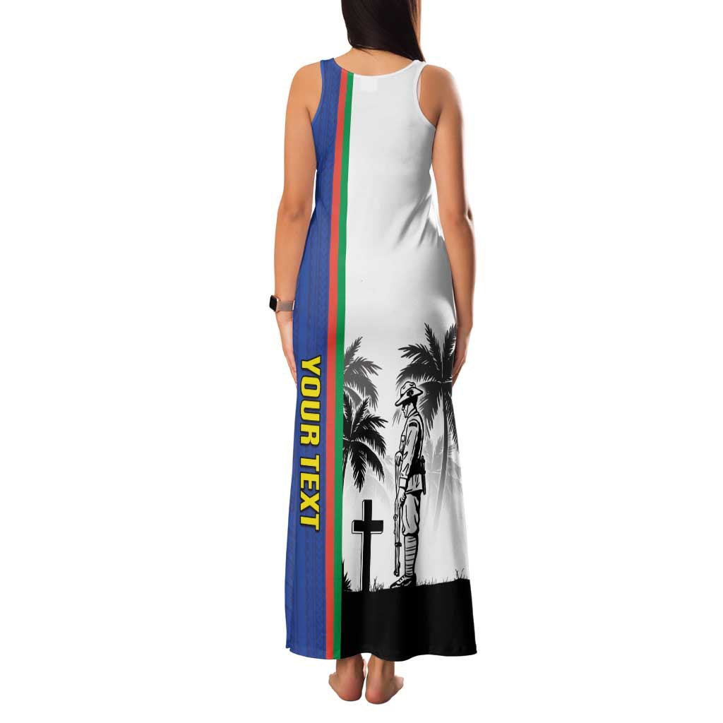 New Caledonia Armistice Day Family Matching Tank Maxi Dress and Hawaiian Shirt Lest We Forget Flag Style LT05 - Polynesian Pride