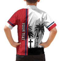 Wallis and Futuna Armistice Day Family Matching Puletasi and Hawaiian Shirt Lest We Forget Flag Style LT05 - Polynesian Pride