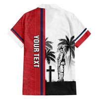 Wallis and Futuna Armistice Day Family Matching Tank Maxi Dress and Hawaiian Shirt Lest We Forget Flag Style LT05 - Polynesian Pride