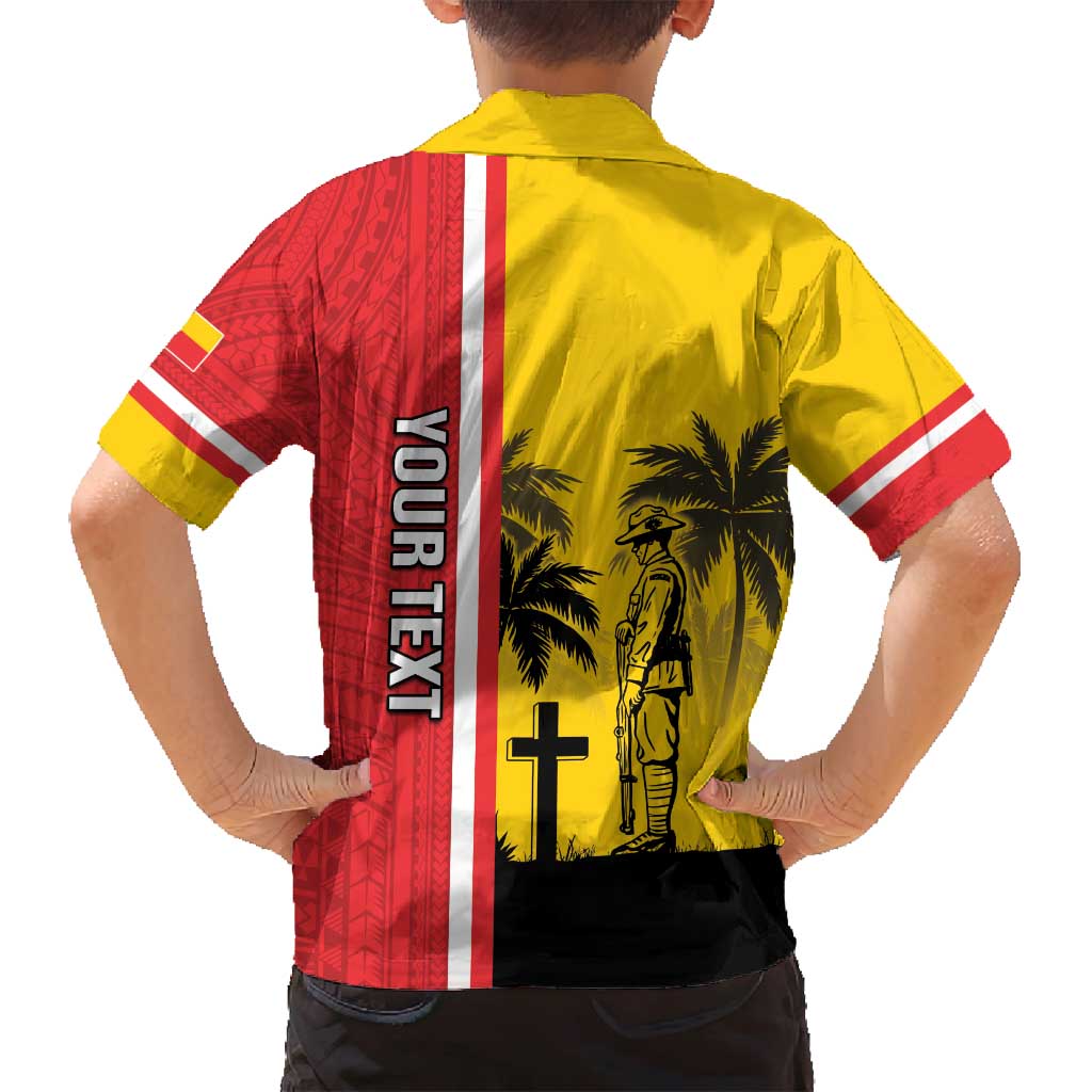 Marquesas Islands Armistice Day Family Matching Puletasi and Hawaiian Shirt Lest We Forget Flag Style LT05 - Polynesian Pride
