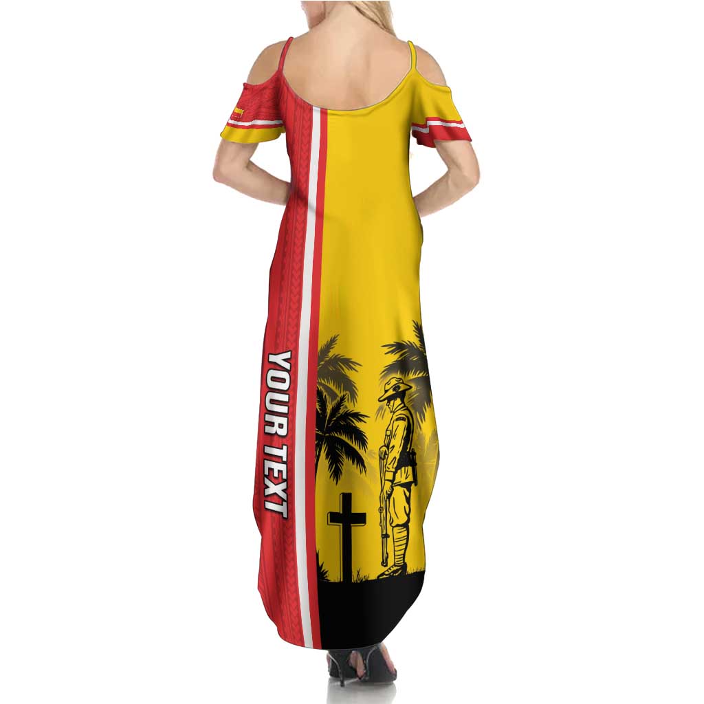 Marquesas Islands Armistice Day Family Matching Summer Maxi Dress and Hawaiian Shirt Lest We Forget Flag Style LT05 - Polynesian Pride
