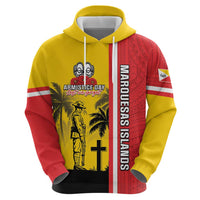Marquesas Islands Armistice Day Hoodie Lest We Forget Flag Style LT05 - Polynesian Pride