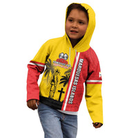 Marquesas Islands Armistice Day Kid Hoodie Lest We Forget Flag Style LT05 - Polynesian Pride