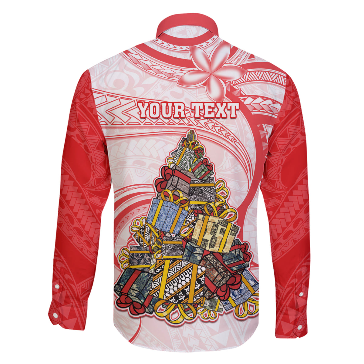 Personalized Happy Boxing Day Family Matching Short Sleeve Bodycon Dress and Hawaiian Shirt Polynesian Gift Boxes Christmas Tree LT05 - Polynesian Pride
