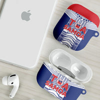 Rugby Toa Samoa AirPods Case Samoan Tatau Blue Version LT05 - Polynesian Pride