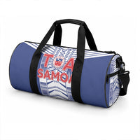 Rugby Toa Samoa Duffle Bag Samoan Tatau Blue Version LT05 - Polynesian Pride