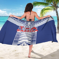 Rugby Toa Samoa Sarong Samoan Tatau Blue Version LT05 - Polynesian Pride
