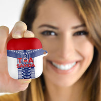 Rugby Toa Samoa AirPods Case Samoan Tatau White Version LT05 - Polynesian Pride