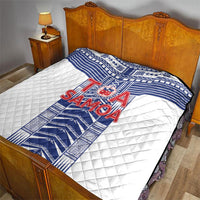 Rugby Toa Samoa Quilt Samoan Tatau White Version LT05 - Polynesian Pride