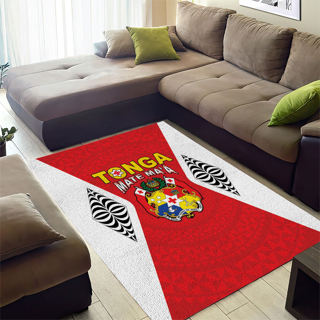 2026 Tonga Rugby XIII Area Rug Sporty Style LT05 - Polynesian Pride