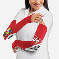 Custom 2026 Tonga Rugby XIII Arm Sleeves Sporty Style LT05 - Polynesian Pride