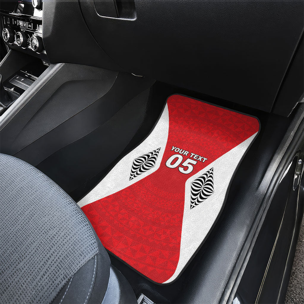 Custom 2026 Tonga Rugby XIII Car Mats Sporty Style LT05 - Polynesian Pride
