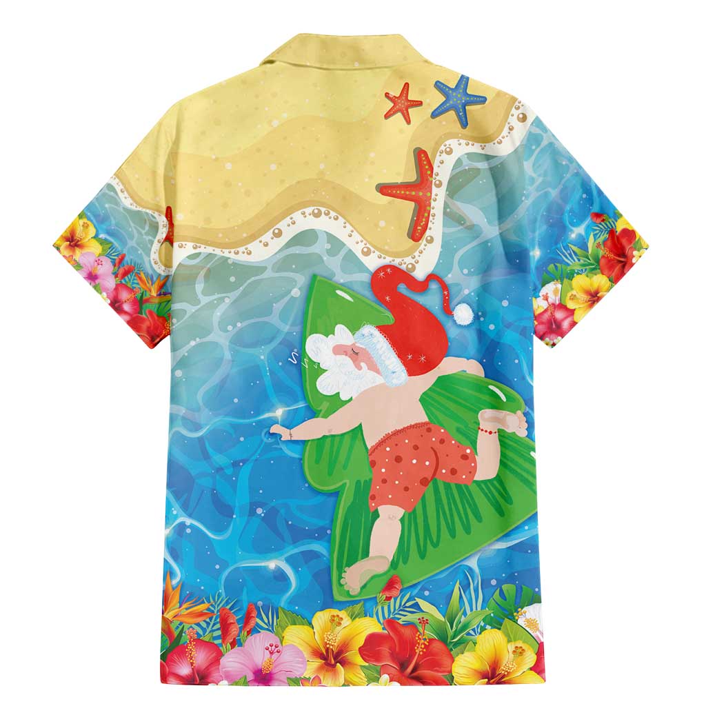 Christmas In Hawaii Family Matching Mermaid Dress and Hawaiian Shirt Tis The Sea Sun LT05 - Polynesian Pride