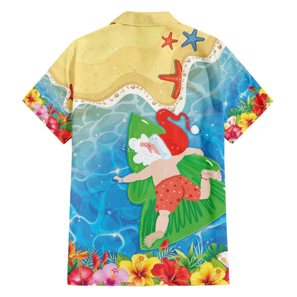 Christmas In Hawaii Family Matching Puletasi and Hawaiian Shirt Tis The Sea Sun LT05 - Polynesian Pride