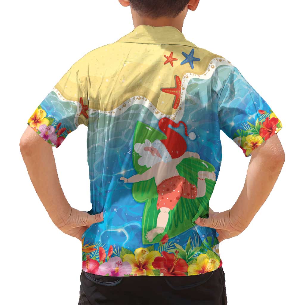 Christmas In Hawaii Family Matching Summer Maxi Dress and Hawaiian Shirt Tis The Sea Sun